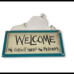 Beach Reversible Welcome Sign NEW